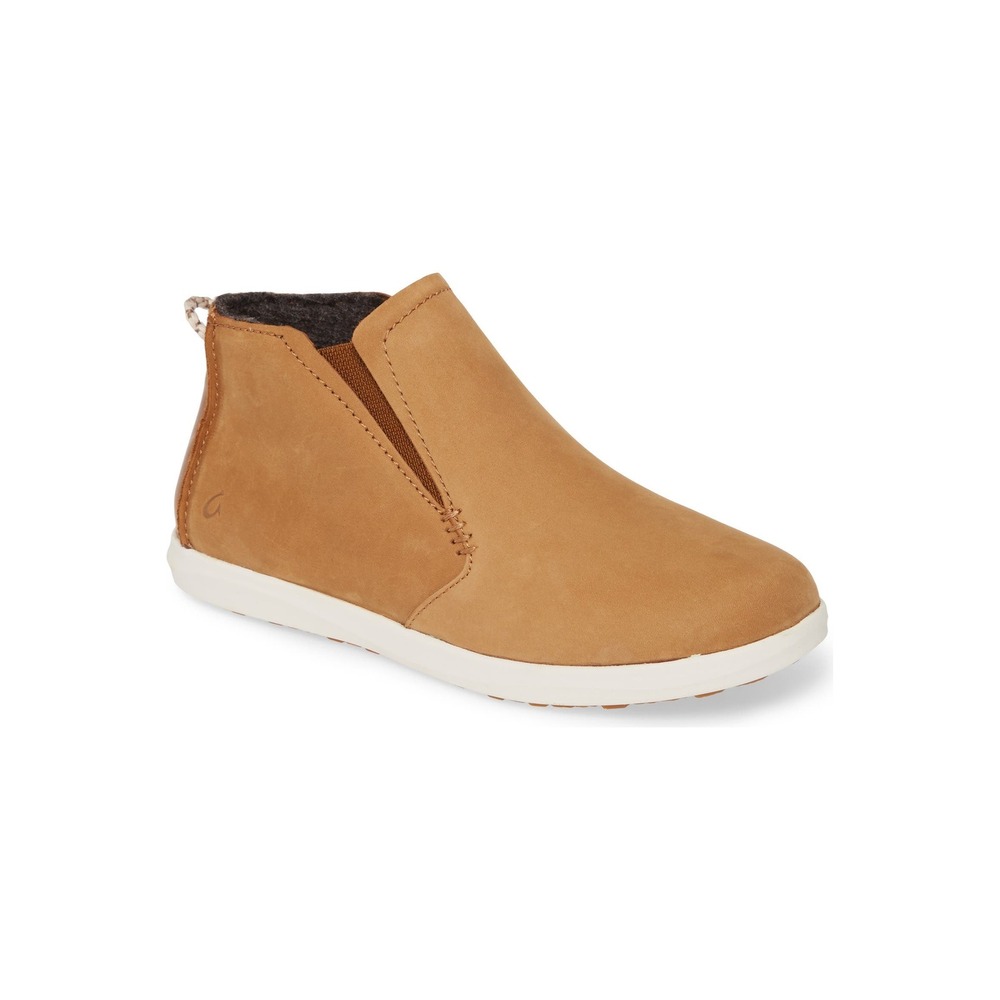 NWOB OluKai Hawai'iloa Manu Hope Waterproof Sneaker Boot in Fox/Off White Size 9